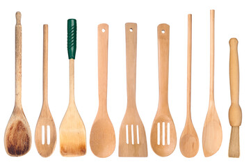 Wooden kitchen utensils