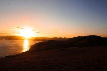 Sunset at Merese Hill, Lombok, Indonesia