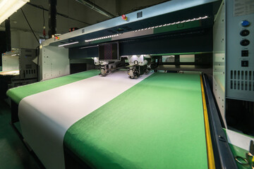 CNC machine for cutting fabrics and leather.
