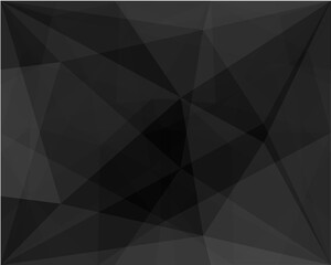 Black Mosaic Geometric Abstract Background.	