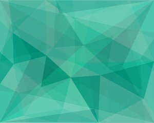 Fototapeta premium Green Mosaic Geometric Abstract Background.