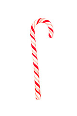 Candy cane on white