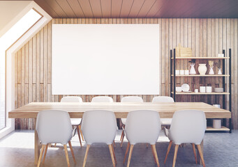 Dining room attic, wood, toned