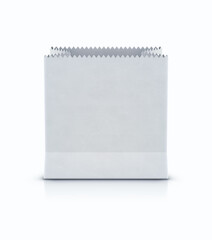 White shopping paper bag