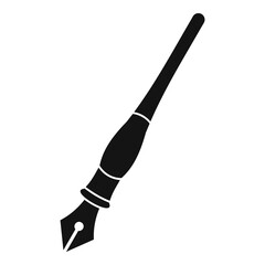 Naklejka premium Ink pen icon simple
