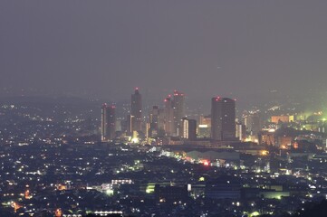 市街地の夜景