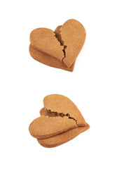 Heart shaped cookie broken