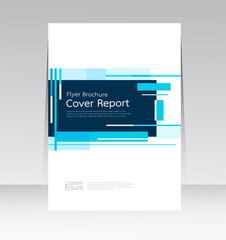 Vector abstract design cover report layout brochure poster template.