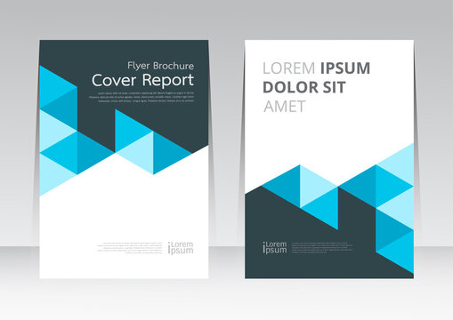 Vector abstract design cover report layout brochure poster template.
