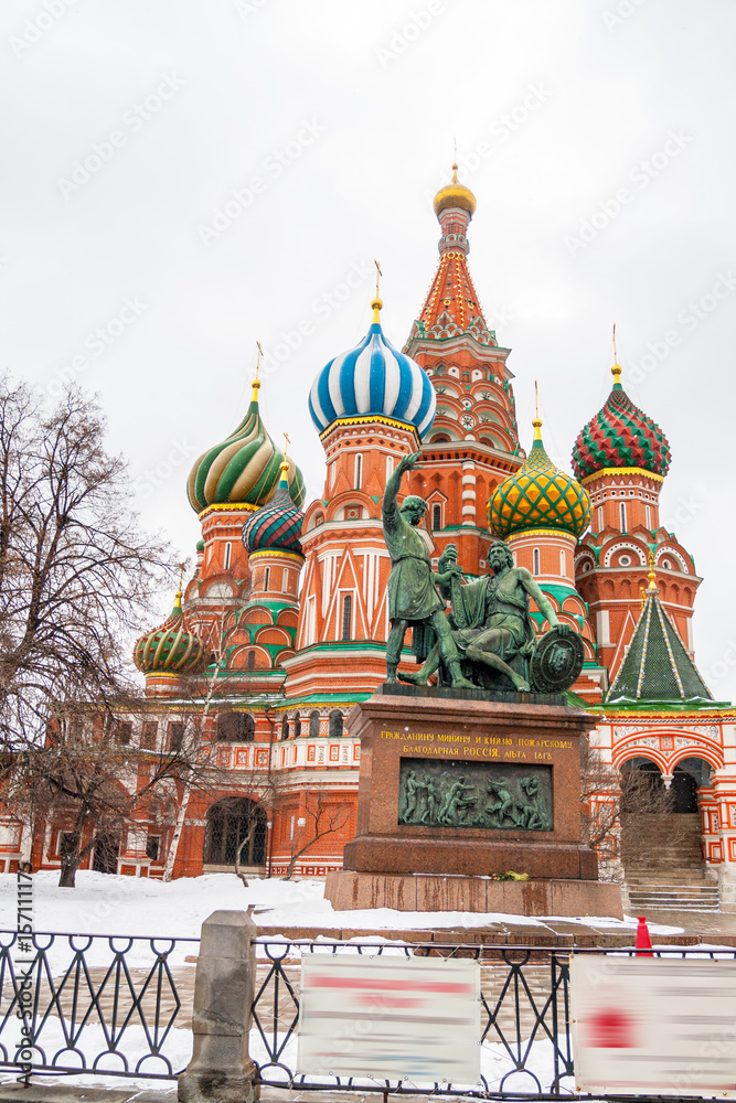 Canvas Prints st. basil cathedral in moscow