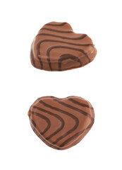 Heart shaped cookie isolated