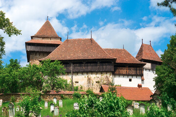 Fototapeta na wymiar Visciri Fortified Church in Romania