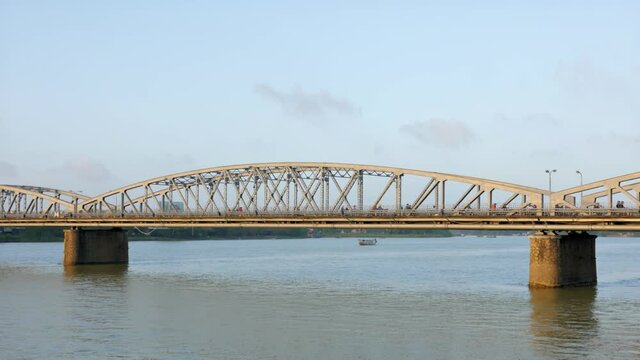 Truong Tien Bridge, Hue, Vietnam in 4k