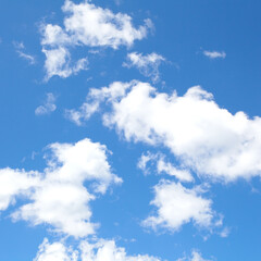 Natural background of blue sky and cloud