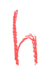 Single hand drawn letter isolated