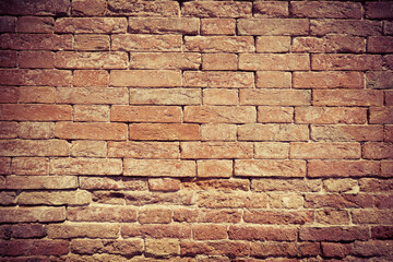 Old red brick wall textures and backgrounds