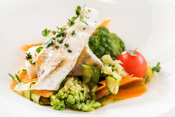 fish with vegetables