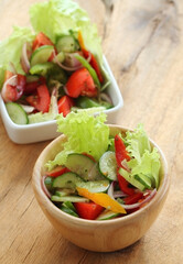 Salad vegetables  mixed for healthy.
