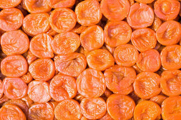 Fresh appetizing dried apricots 