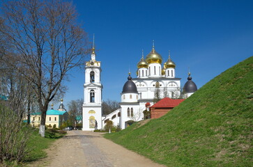 Fototapeta na wymiar Cathedral of the Assumption in Dmitrov Kremlin. Dmitrov, Moscow region, Russia