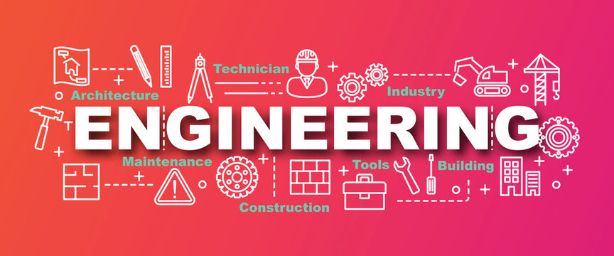 engineering vector trendy banner