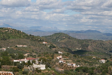 Fototapeta na wymiar Berge in Andalusien