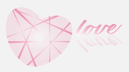 Abstract Love and Letter Love for background