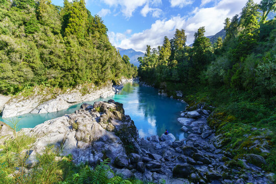 Beautiful scenery of Hokitika Gorge Scenic Reserve , Hokitika , South Island of New Zealand