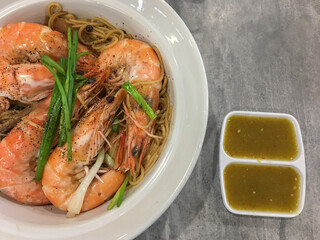 Prawn with Vermicelli in Thailand