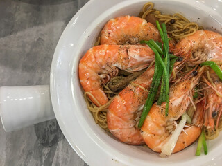 Prawn with Vermicelli in Thailand