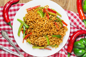 Korean instant noodles Spicy instant noodles
