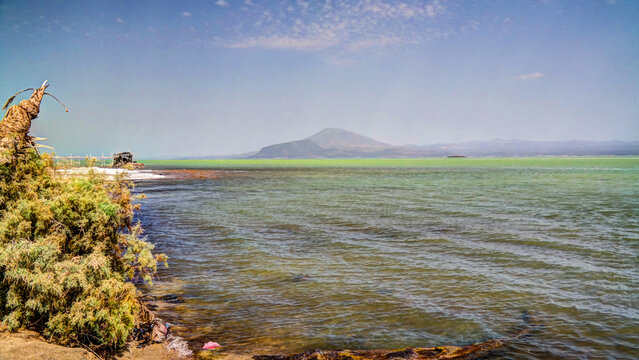 Salt Lake Afrera aka Lake Afdera or Giulietti or Egogi at Danakil Afar, Ethiopia