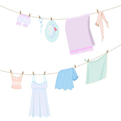 Rope lingerie, towel, hat