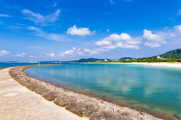 Shore, landscape. Okinawa, Japan, Asia.