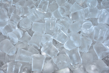 Texture background of Ice unit stack together 