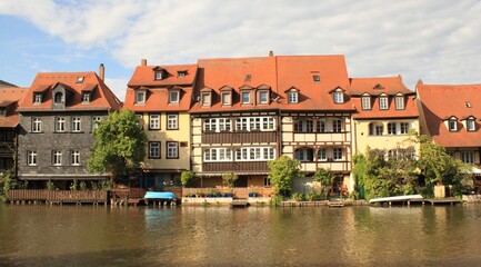Fototapeta premium Romantisches Bamberg: Klein Venedig am linken Regnitzarm