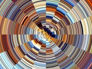 Fototapeta premium Sparkling colorful circles, abstract background in siver, brown, beige and blue hues and colors