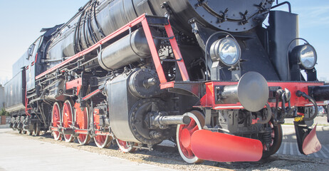 Polish steam locomotive with tender.