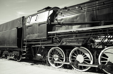 Polish steam locomotive with tender.