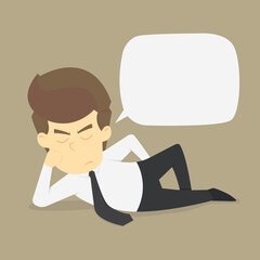 businessman talking disputed issues