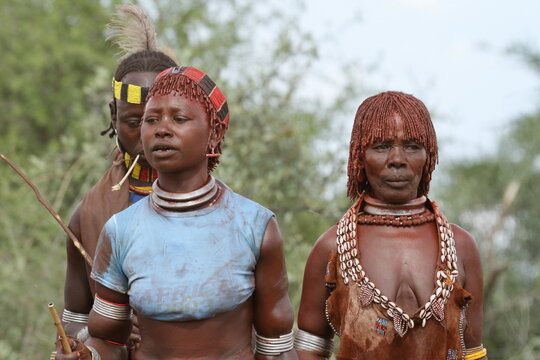 Volksstamm der Hamar im Omo Valley von &Auml;thiopien 
