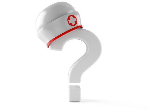 Question Mark With Nurse Hat