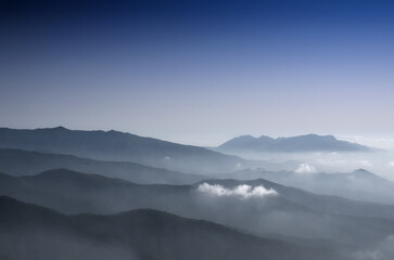 paisaje del parque natural de sierra Bermeja en Estepona, Málaga