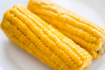 two yellow corns