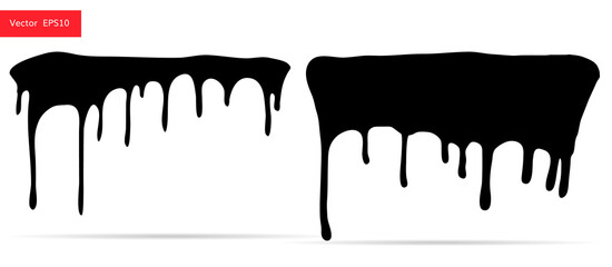 chocolate drips vector