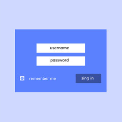 login form for website 