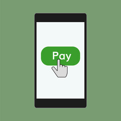 Mobile payments vector illustration 