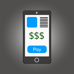 Mobile payments vector illustration 