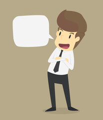 businessman offering the idea