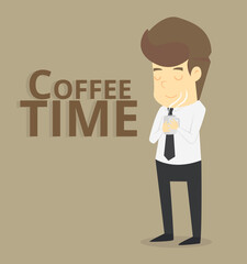 businessman coffee time